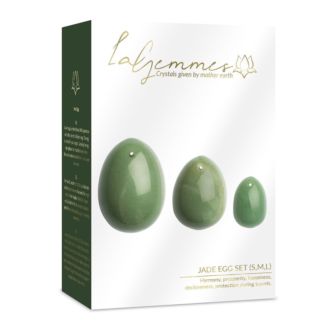 LA GEMMES - SET DI 3 YOUNI EGG JADE