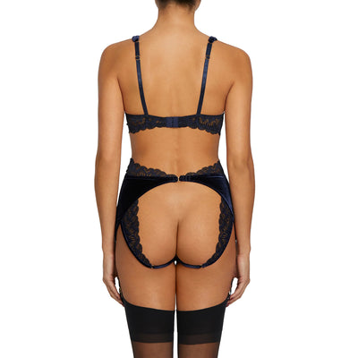 COCO DE MER - AZZURRA OPEN SUSPENDER KNICKER