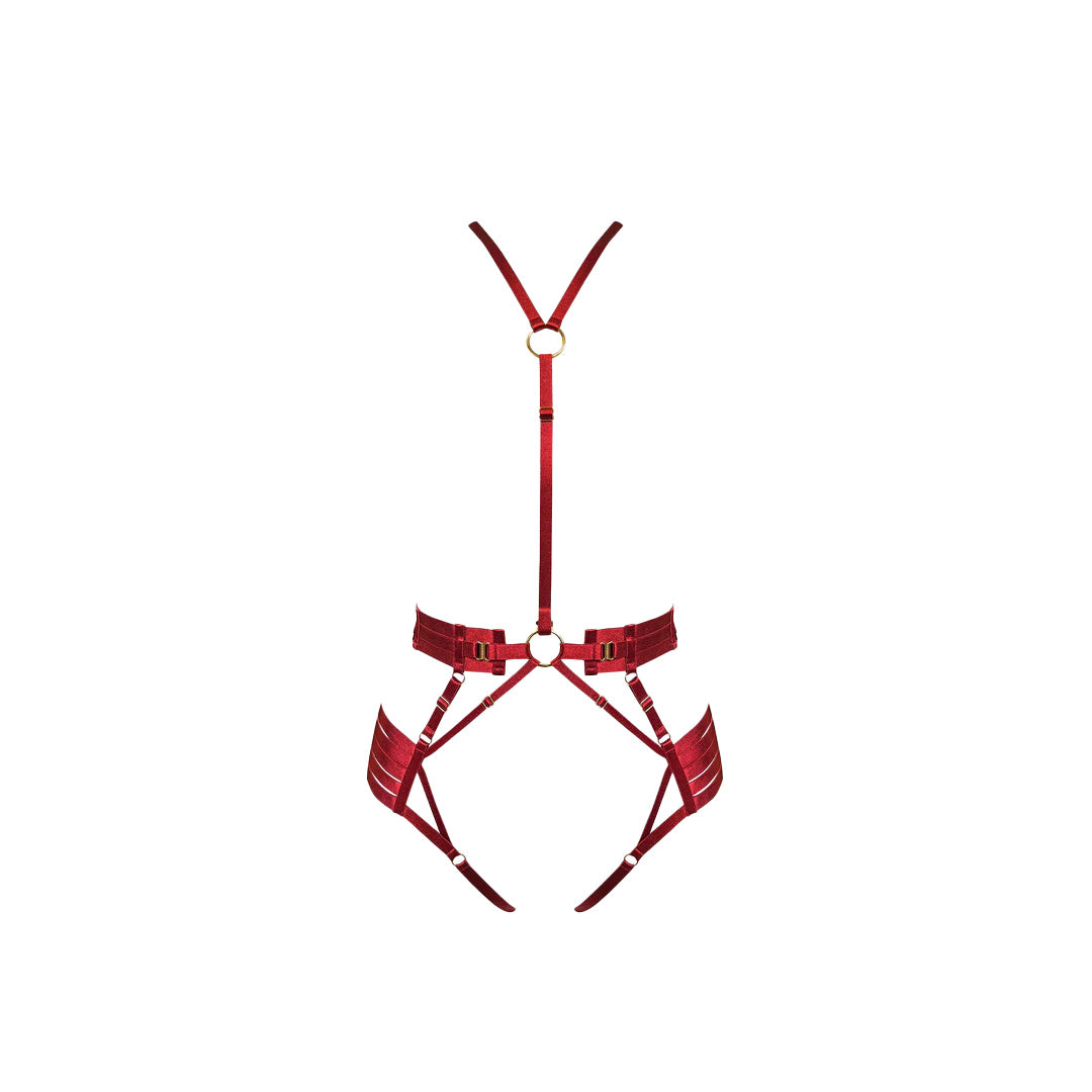 BORDELLE - BODY HARNESS ROSSO