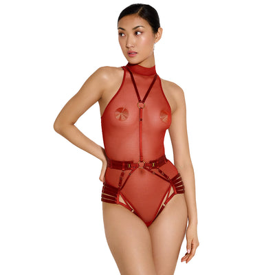 BORDELLE - BODY HARNESS ROSSO