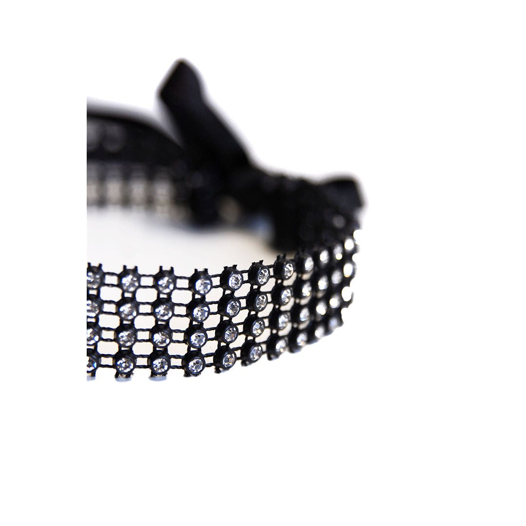 MONDIN - BLACK CRYSTAL CHOKER SMALL