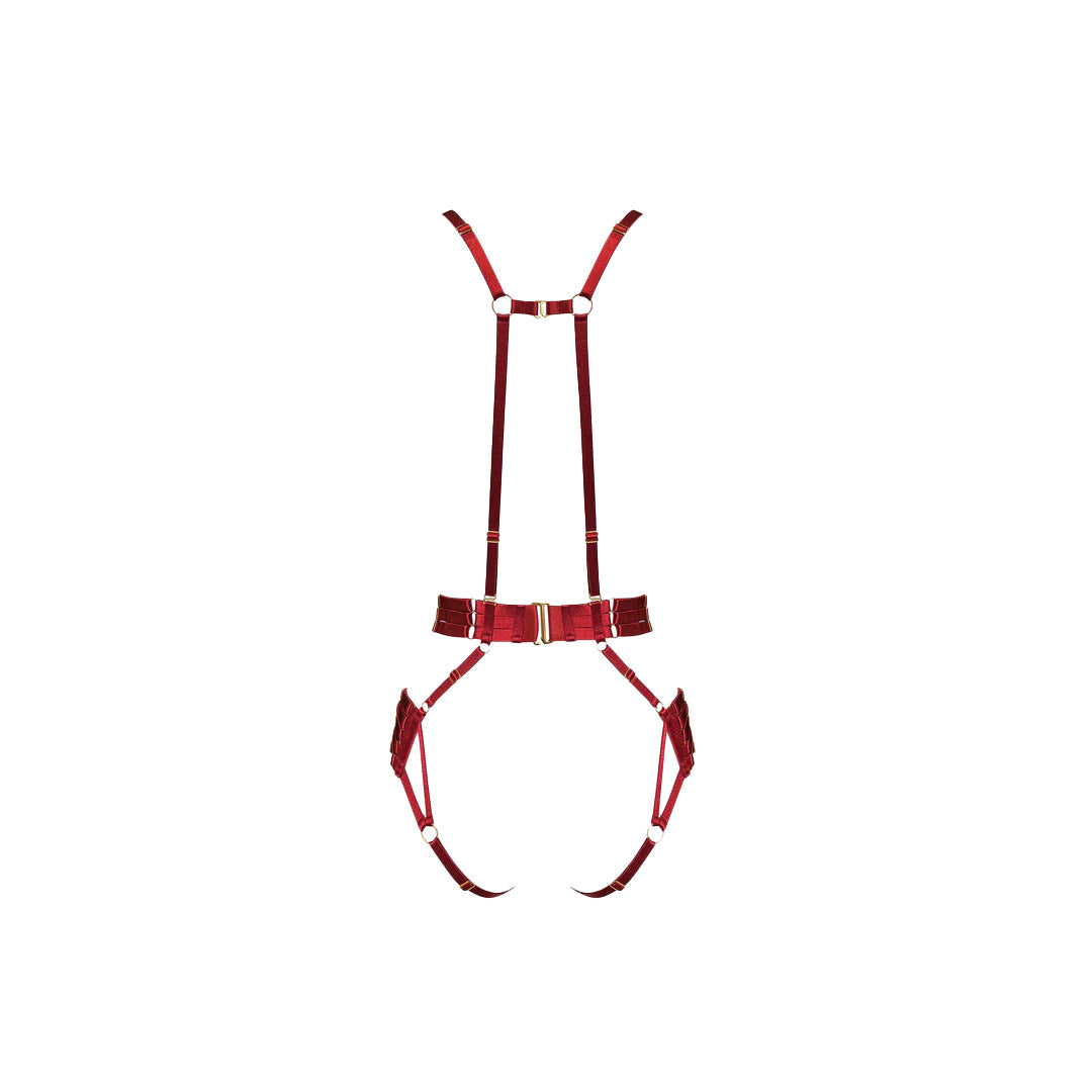 BORDELLE - BODY HARNESS ROSSO