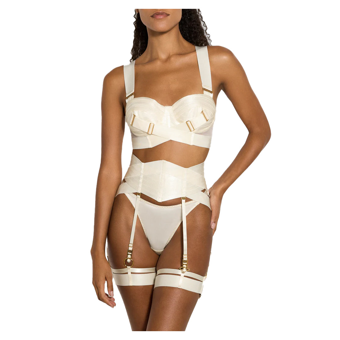 BORDELLE - SIGNATURE PANELLED CINCHER CREAM