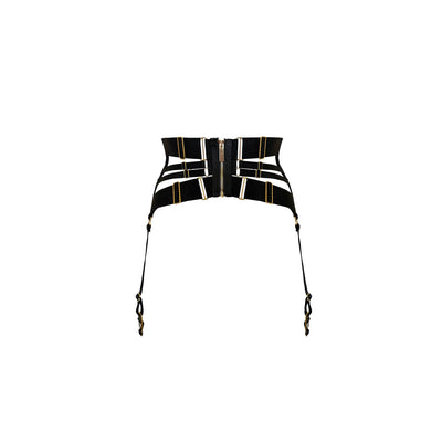 BORDELLE - SIGNATURE PANELLED CINCHER BLACK