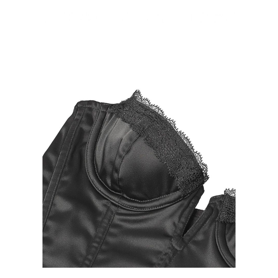 CADOLLE - MEDICIS BLACK SATIN BUSTIER