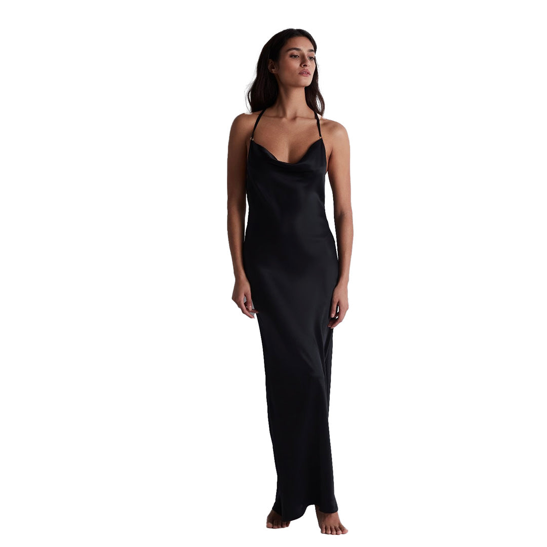 CINDY BRUNA X AUBADE - LONG SILK DRESS