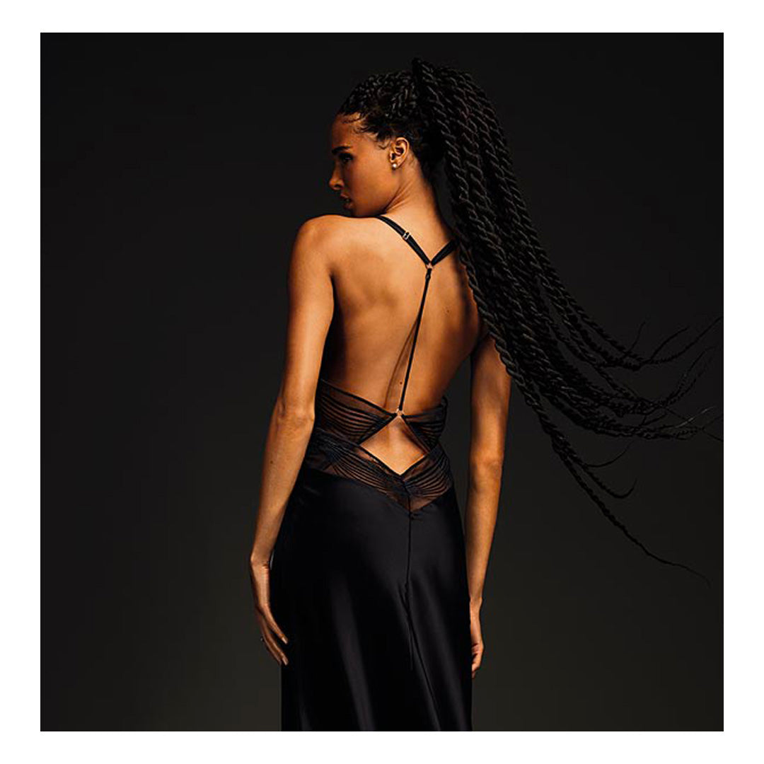 CINDY BRUNA X AUBADE - LONG SILK DRESS