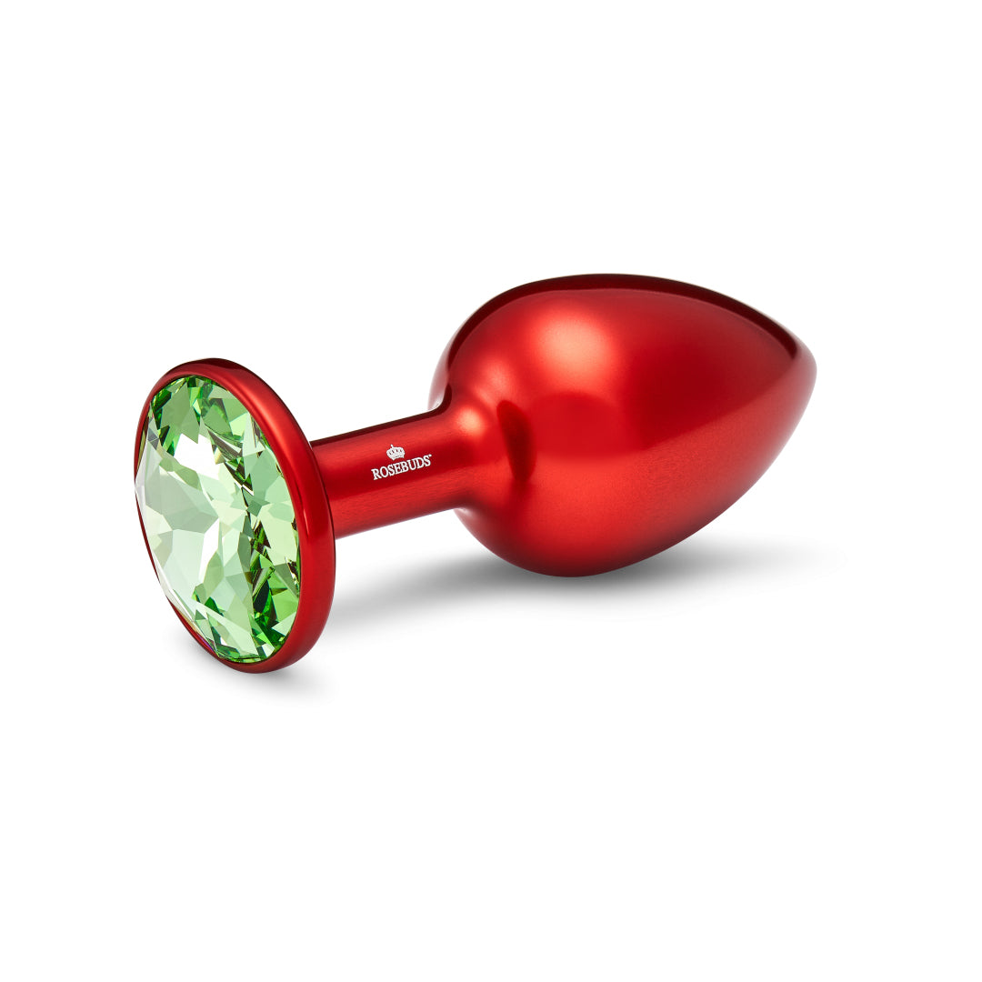 ROSEBUDS - MEDIUM RED ALUMINUM ANAL PLUG