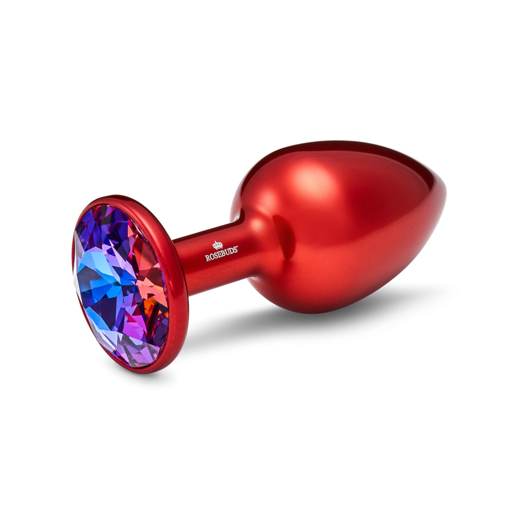 ROSEBUDS - MEDIUM RED ALUMINUM ANAL PLUG