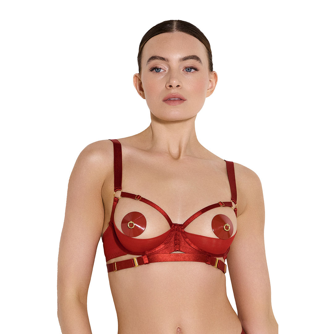 BORDELLE - REGGISENO COPPA APERTA ROSSO