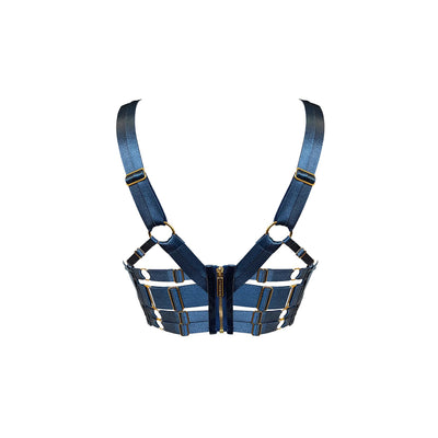 BORDELLE - SYRA REGGISENO BUSTIER DENIM