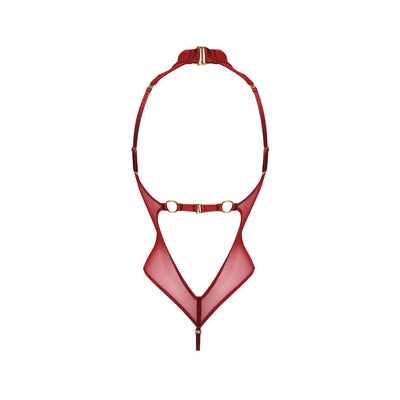 BORDELLE - HIGH NECK BODY RED